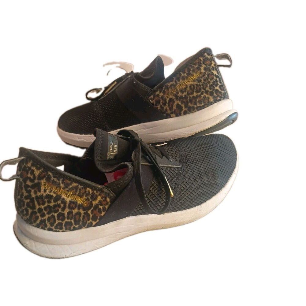 New Balance Fuel Core Nergize Leopard Print Walking Sneakers Womens Size 9